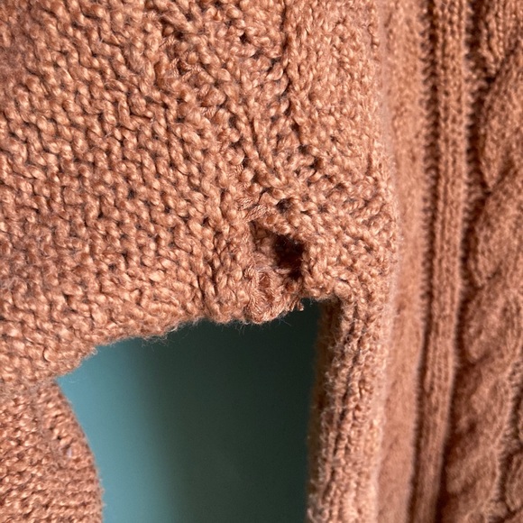 Free People cable knit tunic sweater - Picture 4 of 5